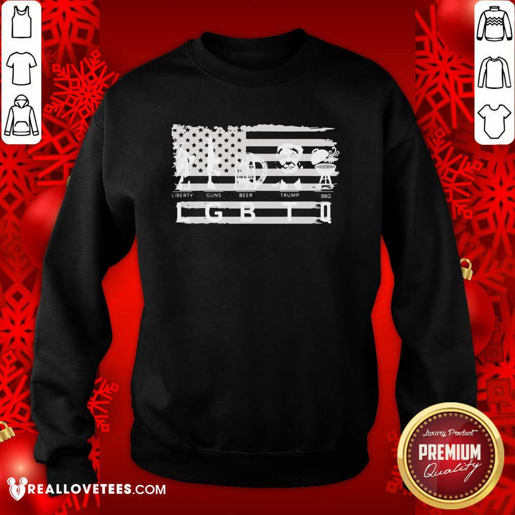 Sweet Liberty Guns Beer Trump BBQ Shirt