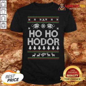 Top Game Of Throne HO HO Hodor Ugly Christmas Sweater Shirt
