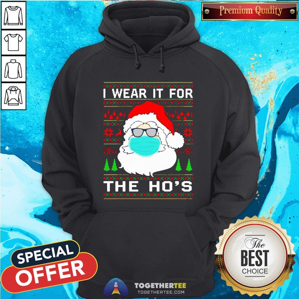 Santa Claus Face Mask I Wear It For The Ho’s Christmas 2020 T-Shirt
