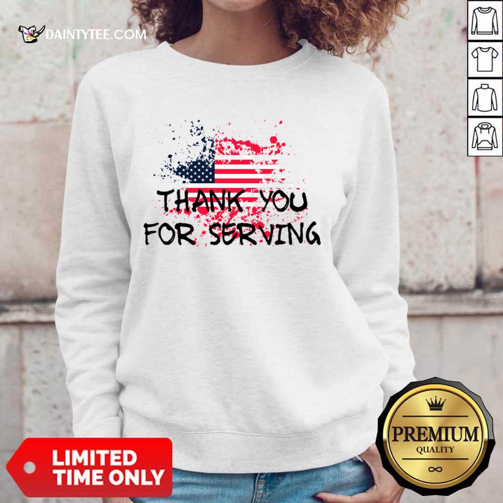 Thank You For Serving America Flag Shirt