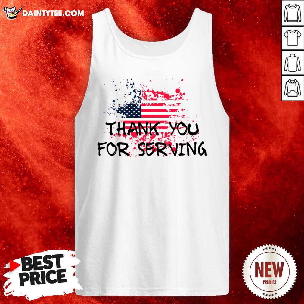 Thank You For Serving America Flag Shirt