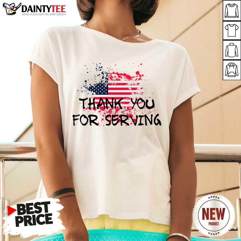 Thank You For Serving America Flag Shirt