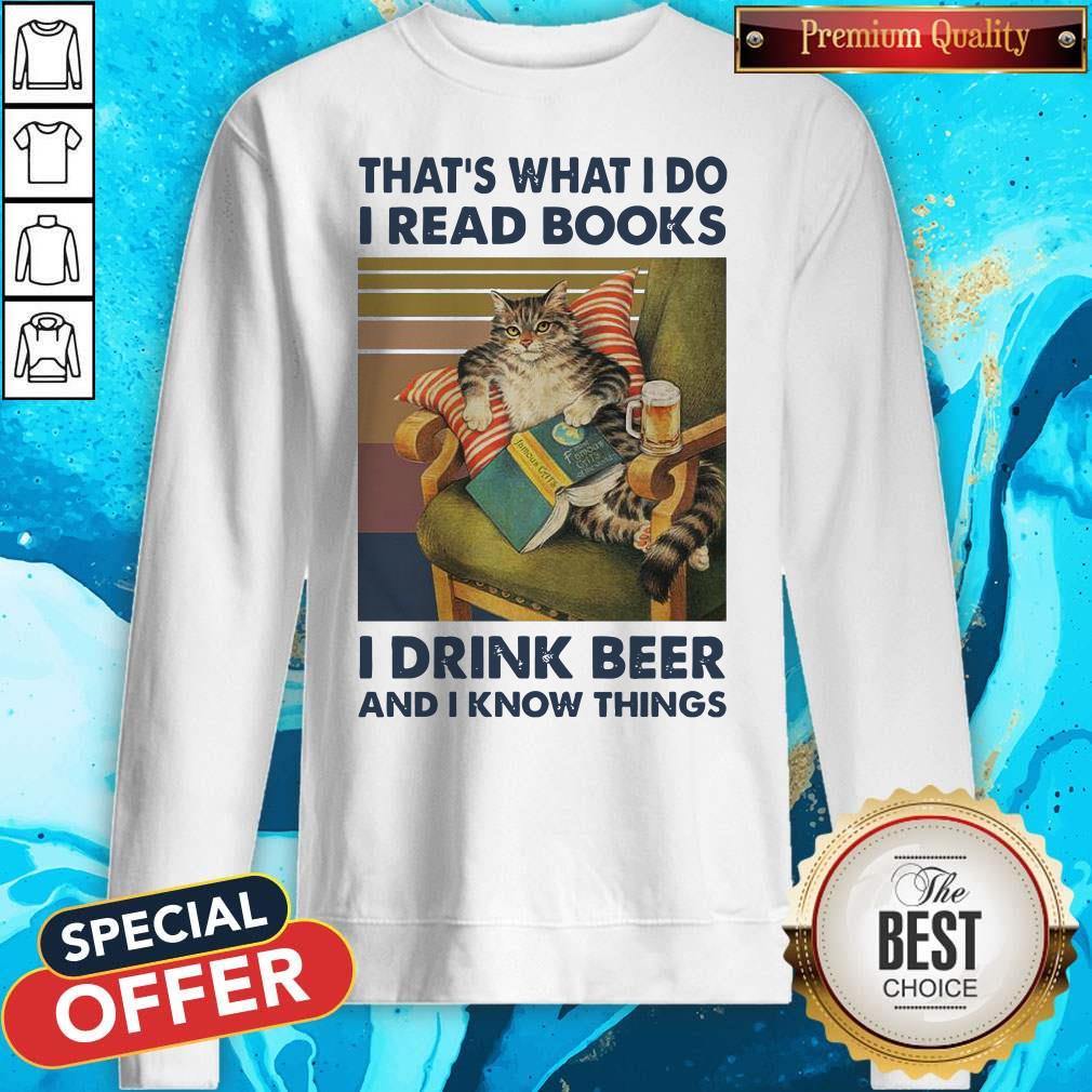 That’s What I Do I Read Books I Drink Beer And I Know Things Vintage Shirt