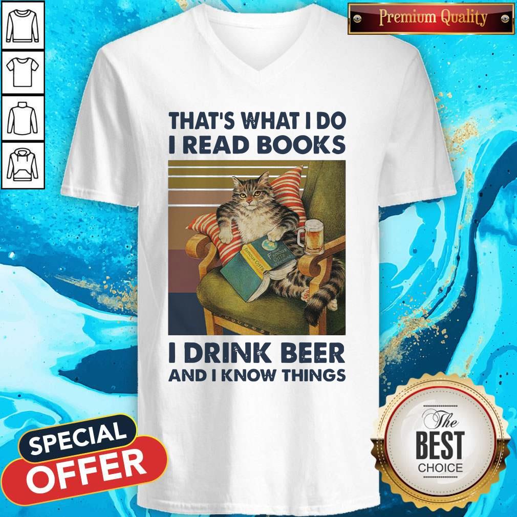 That’s What I Do I Read Books I Drink Beer And I Know Things Vintage Shirt