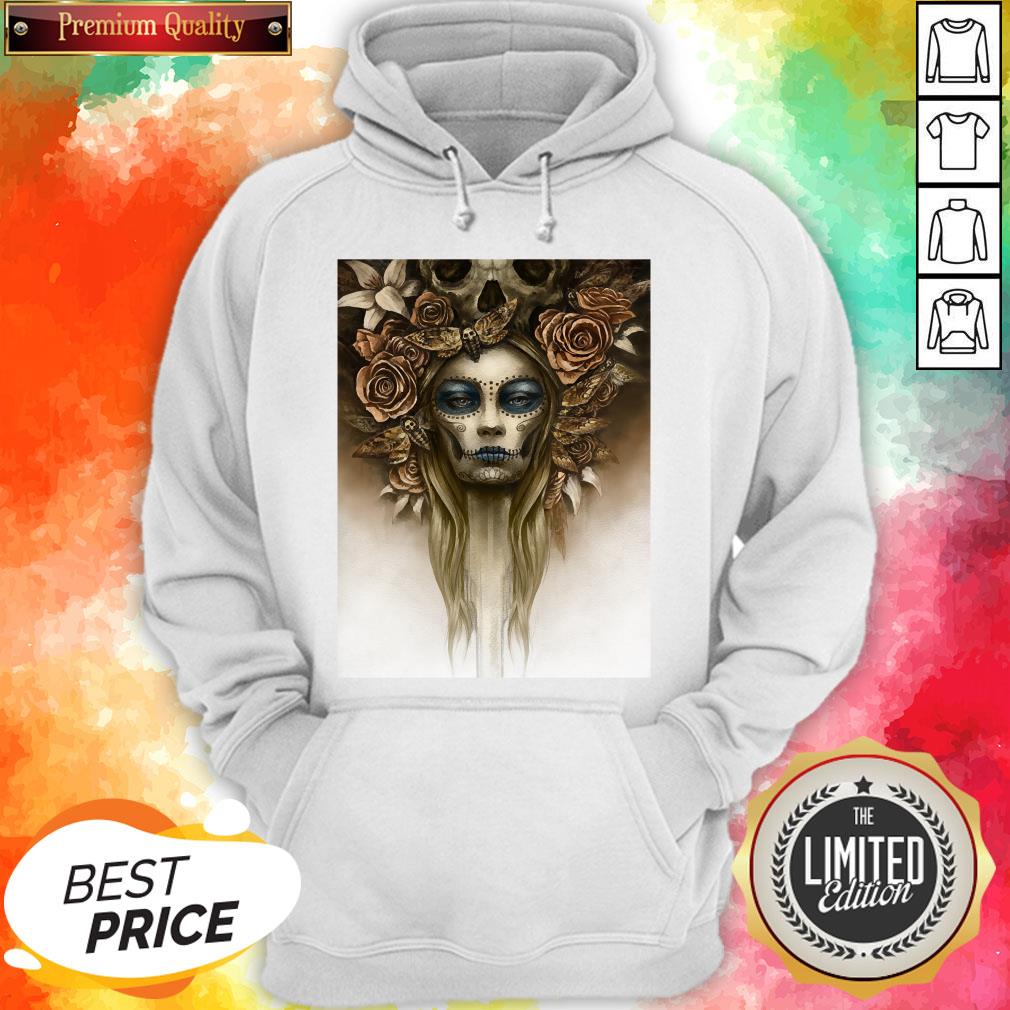 The Girl Sugar Skulls Dia De Los Muertos Shirt