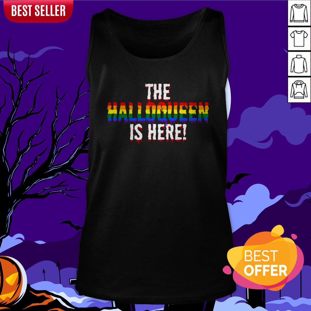 The Halloqueen Is Here Halloween LGBT Rainbow Shirt