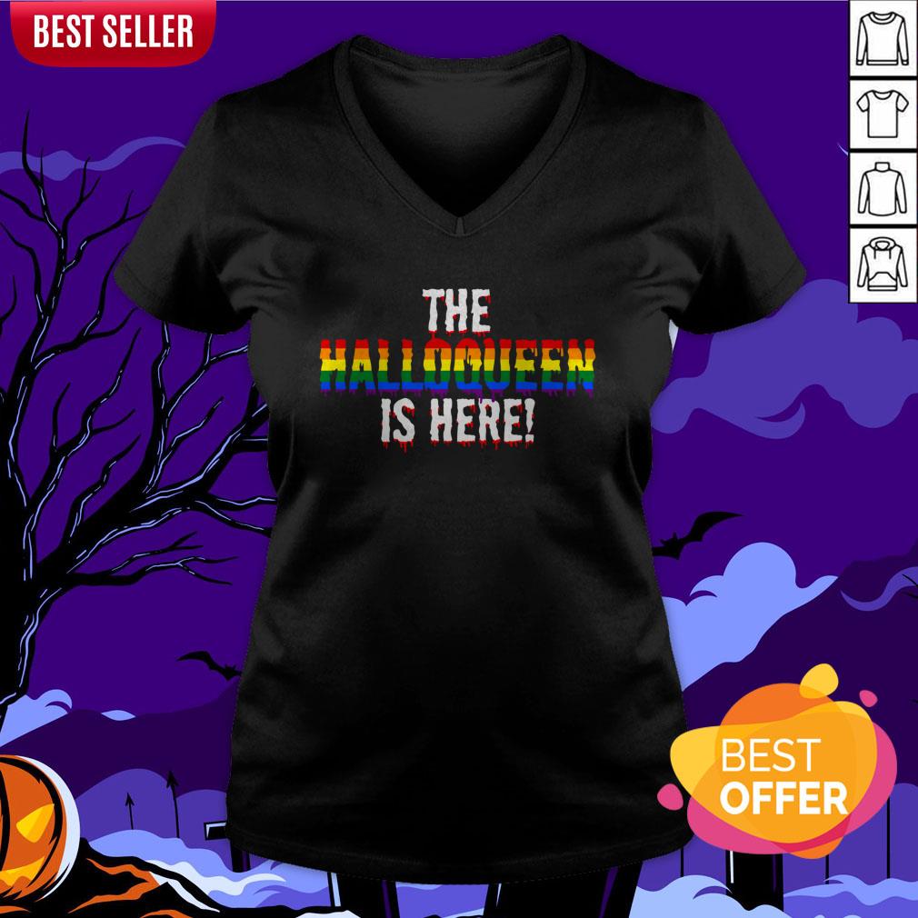 The Halloqueen Is Here Halloween LGBT Rainbow Shirt