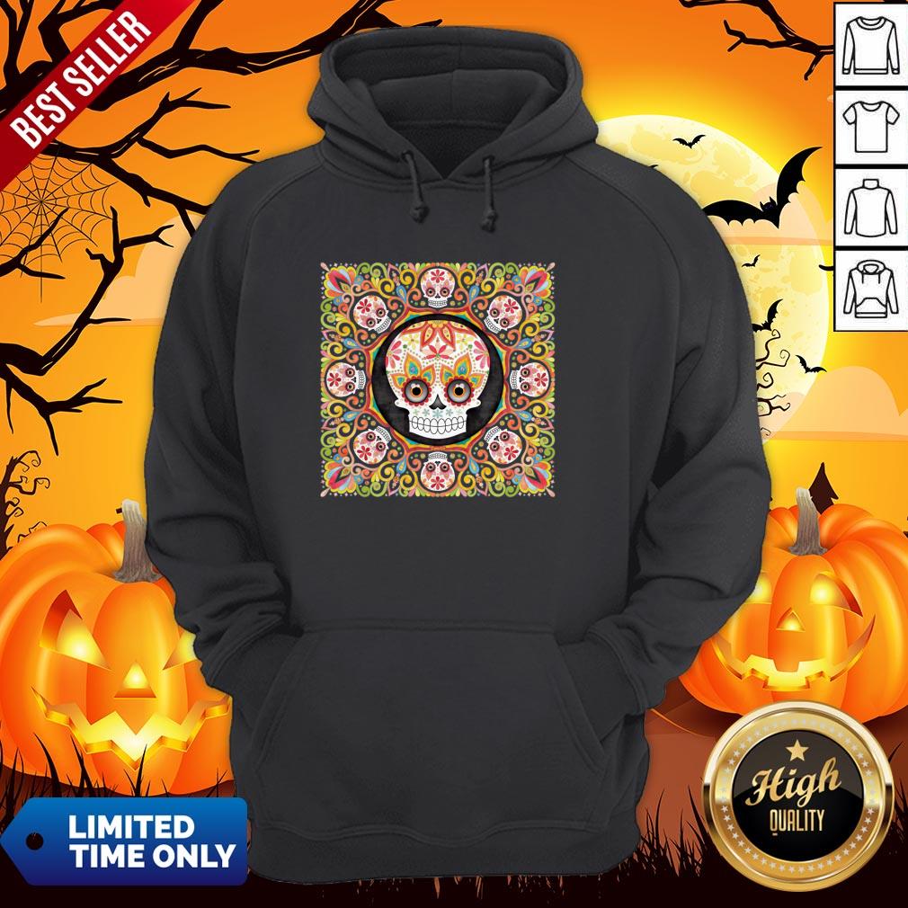 The Mexican Holiday Día De Muertos Sugar Skull Mandala Shirt