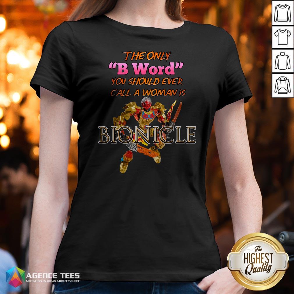 The Only B Word You Should Ever Call A Woman Is Bionicle Shirt