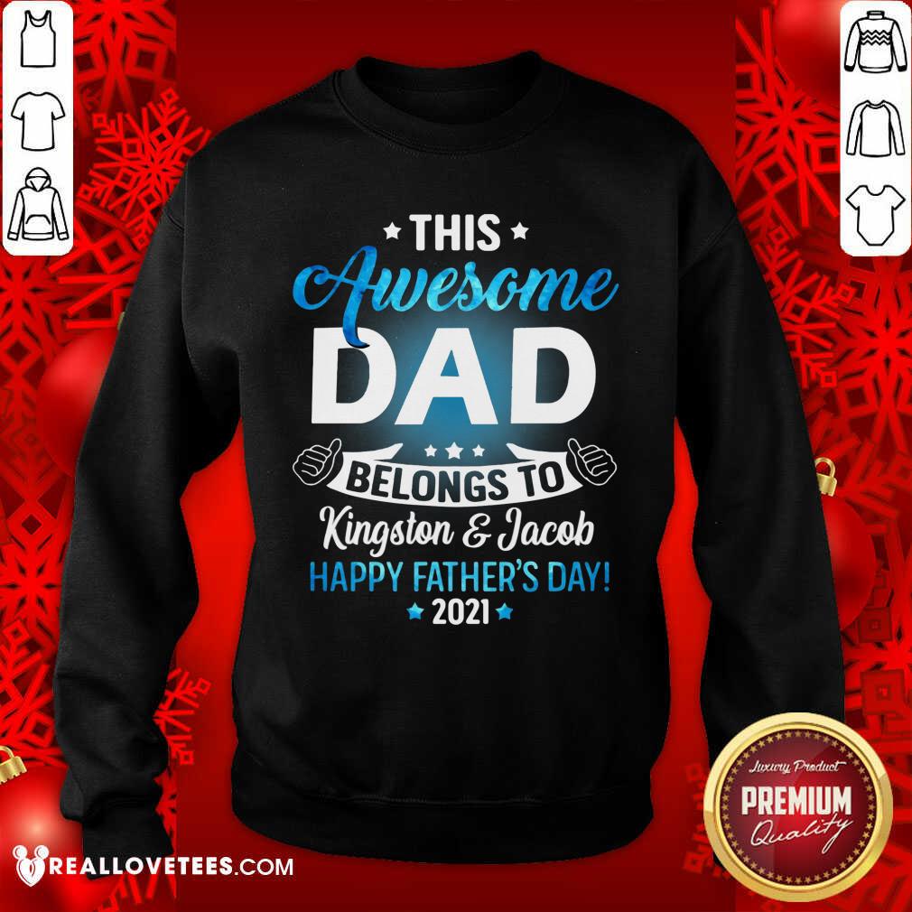 This Awesome Dad Belongs To Happy Fathers Day Shirt