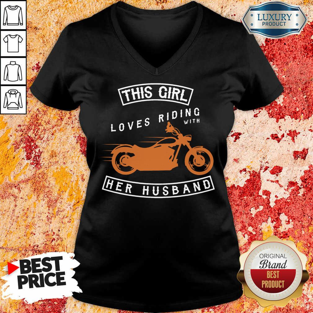 This Girl Loves Riding With Her Husband Shirt