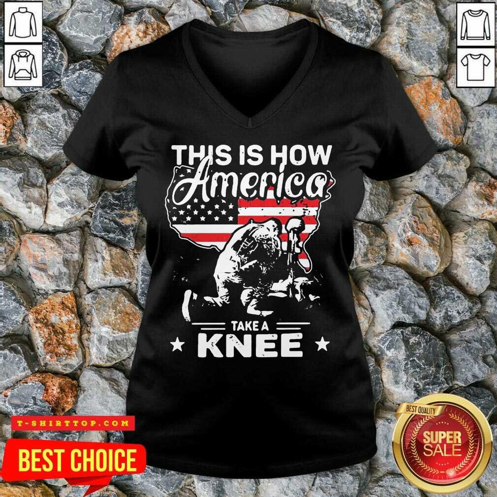 This Is How America Take A Knee 1 Veteran Shirt