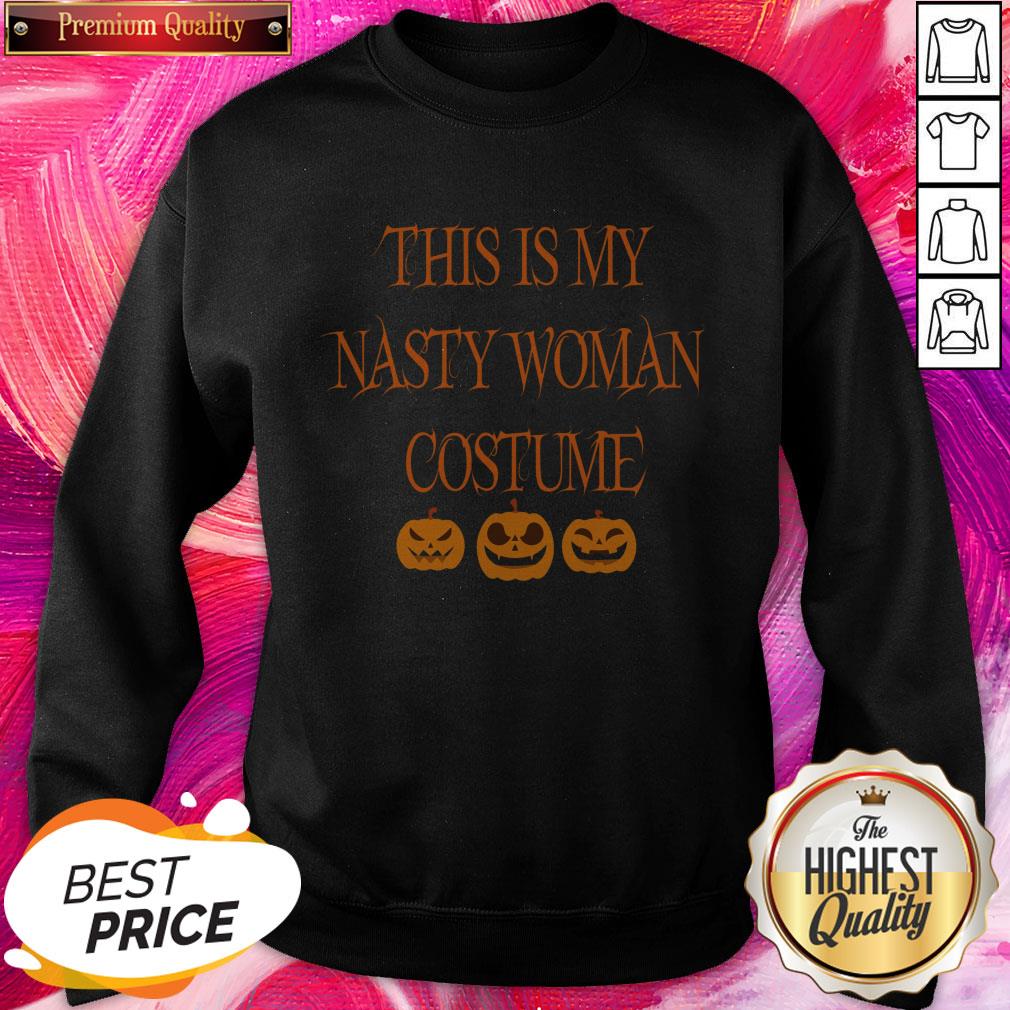 This Is My Nasty Woman Costume Black Pumpkins Shirt