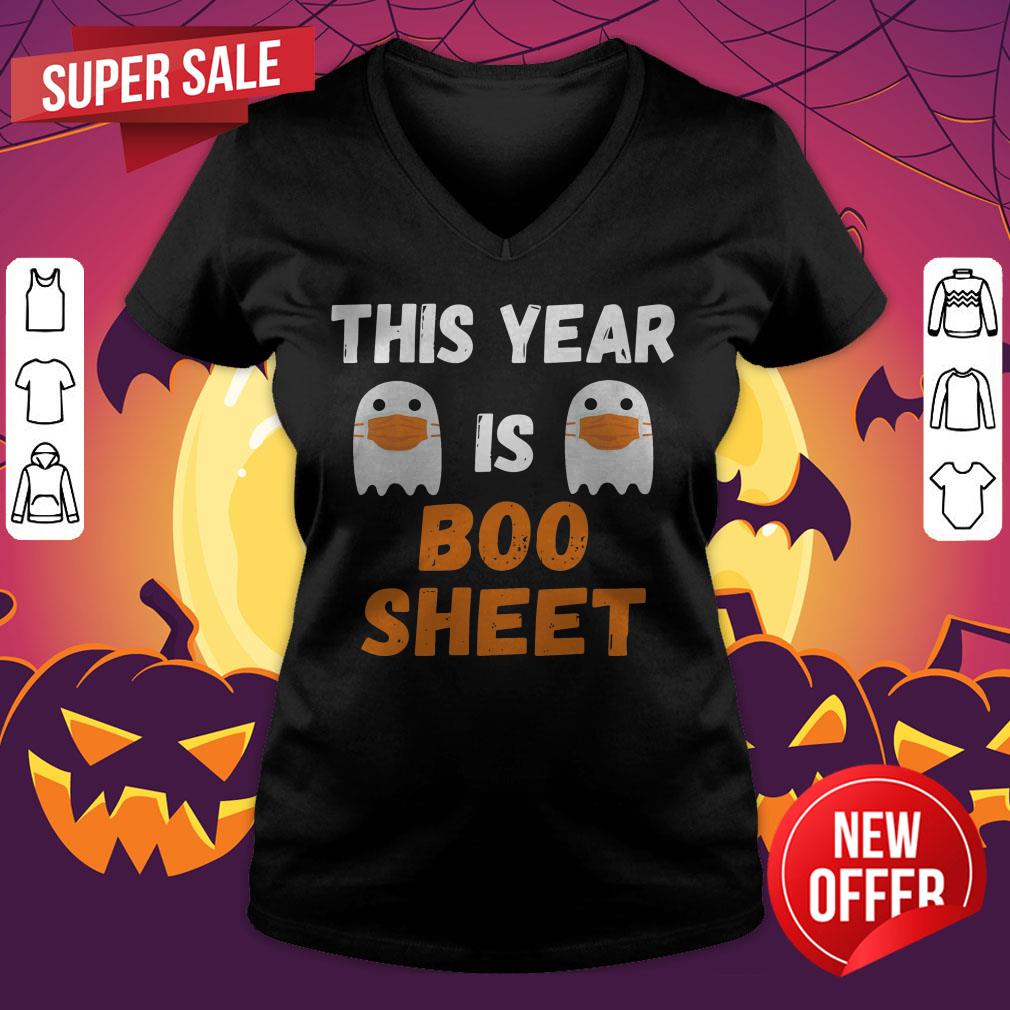 This Year Is Boo Sheet Ghost In Mask Halloween Custome T-Shirt