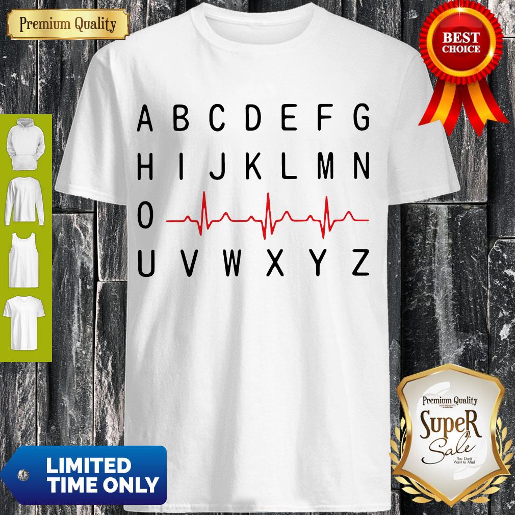 Top A B C D E F G Nurse Heartbeat Shirt