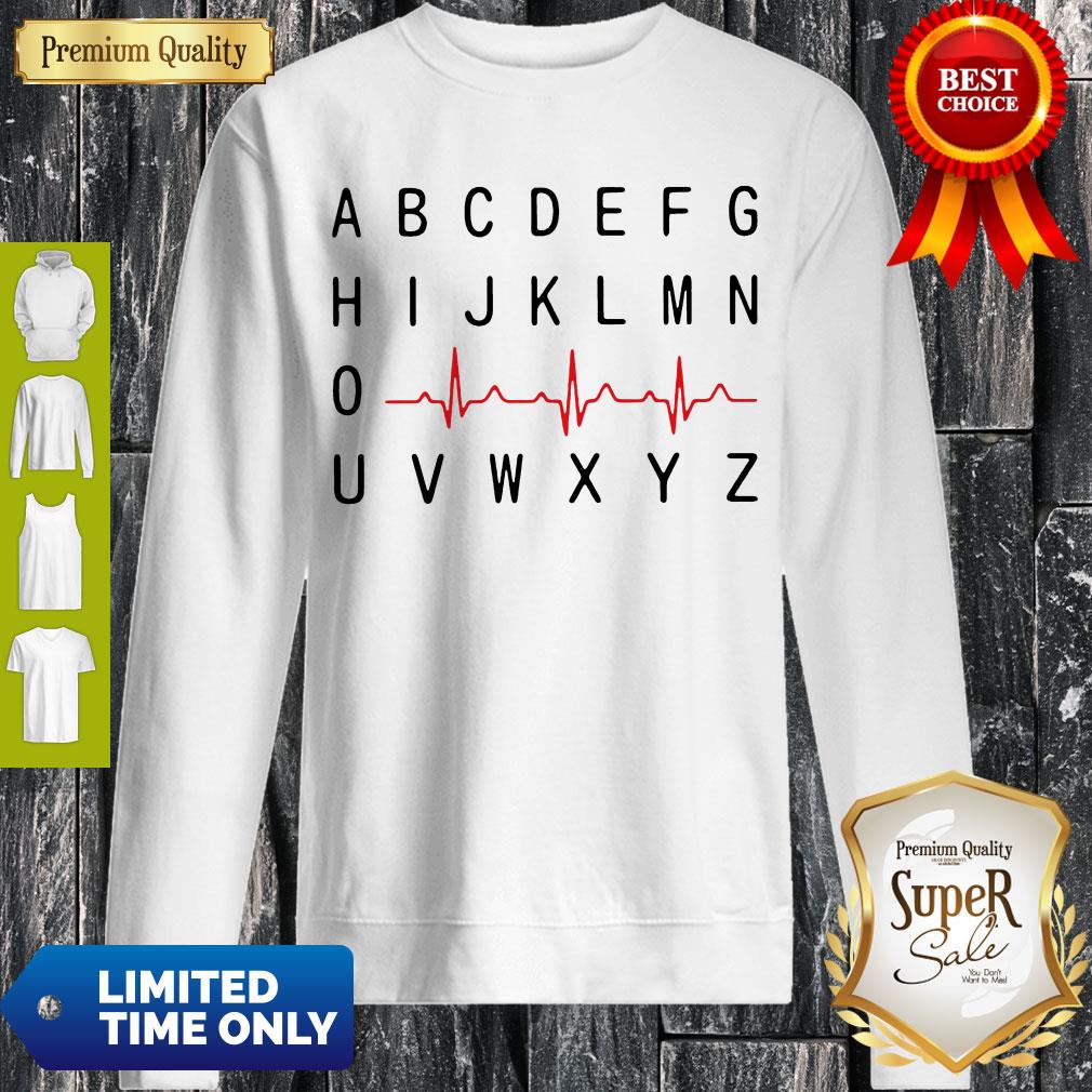 Top A B C D E F G Nurse Heartbeat Shirt