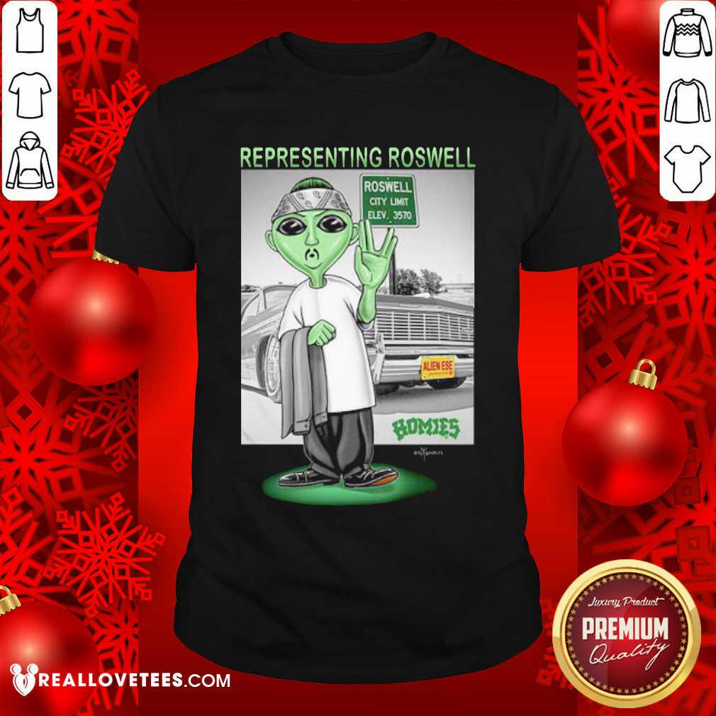 Top Aliens Representing Roswell Homies Shirt