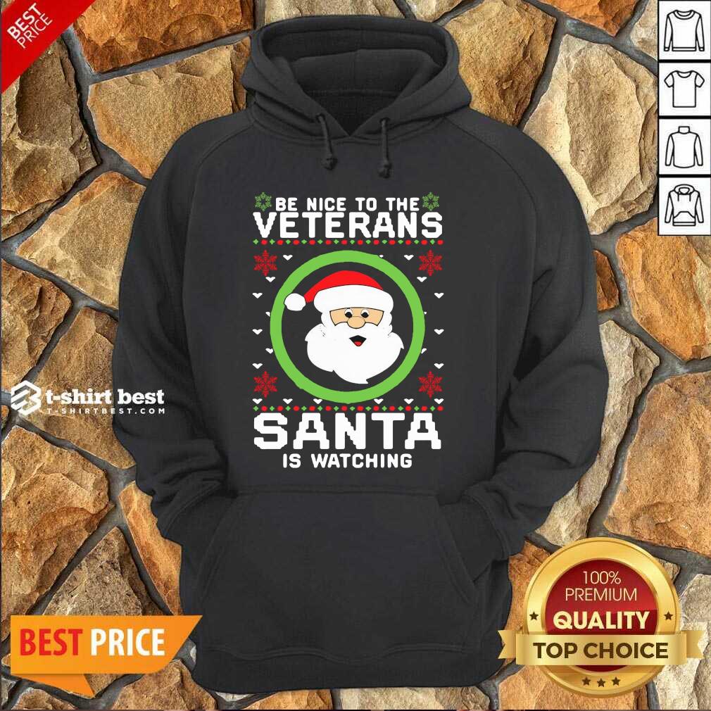 Top Be Nice To The Veterinarian Santa Watching Shirt