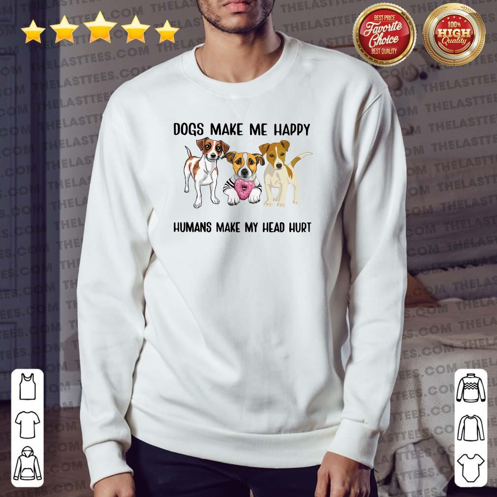 Top Beagle Dogs Make Me Happy Humans Make My Head Hurt Shirt