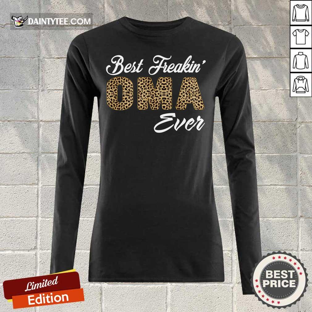 Top Best Freakin Oma Ever Leopard Skin Shirt