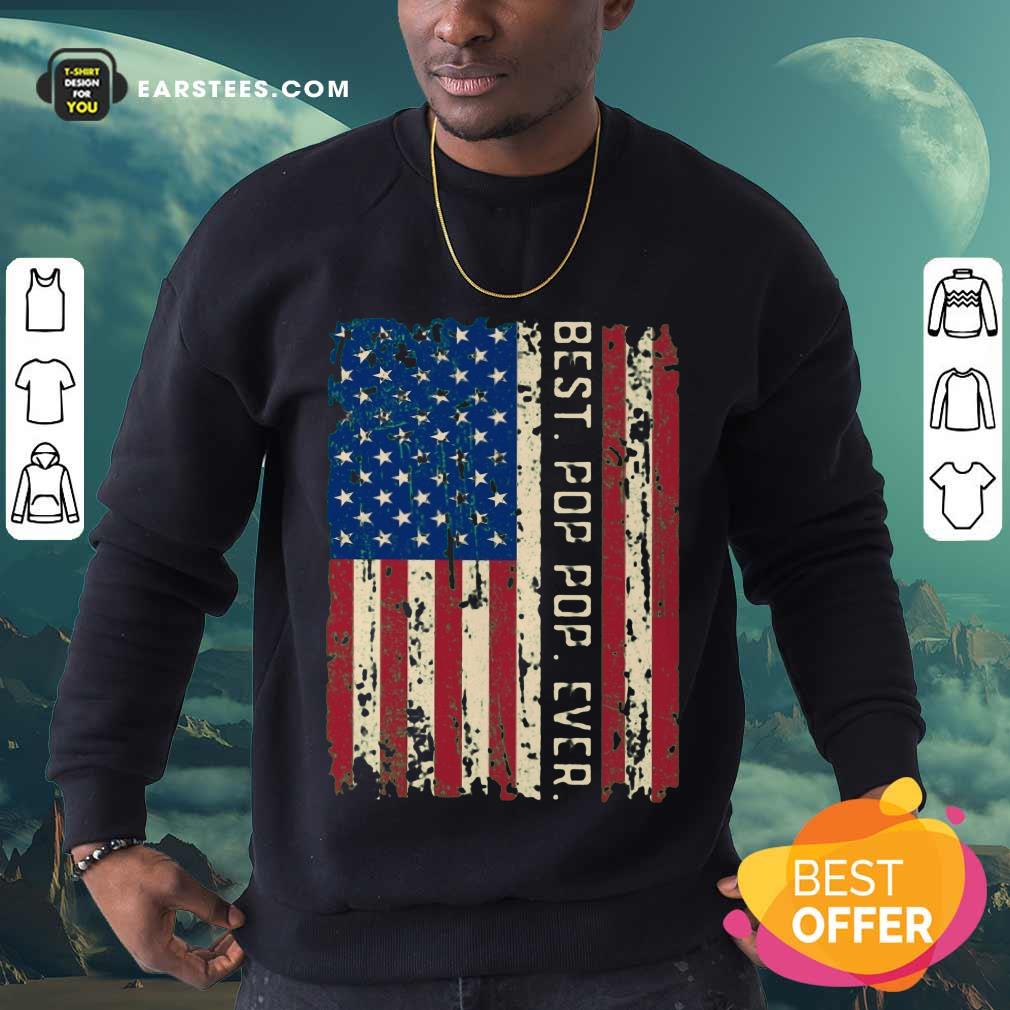 Top Best Pop Pop Ever American Flag Vintage Shirt