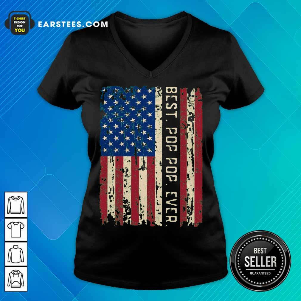 Top Best Pop Pop Ever American Flag Vintage Shirt