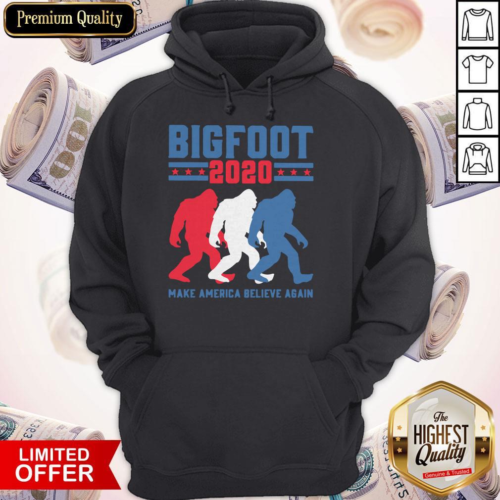Top Bigfoot 2020 Make America Believe Again Shirt