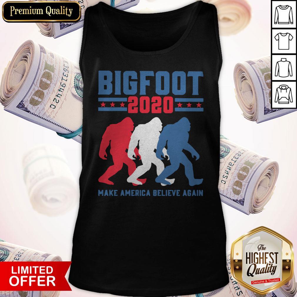 Top Bigfoot 2020 Make America Believe Again Shirt