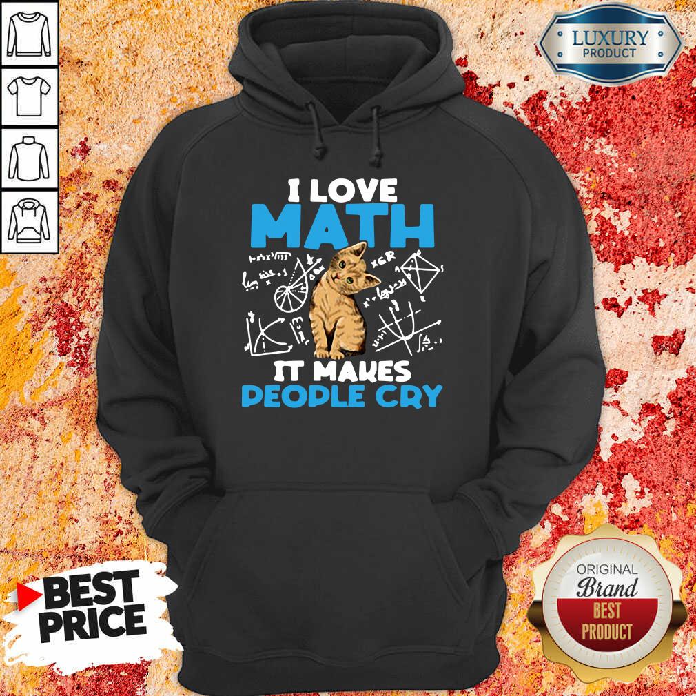 "Top Cat I Love Math It Makes People Cry Shirt "
