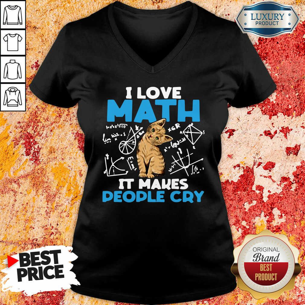 "Top Cat I Love Math It Makes People Cry Shirt "