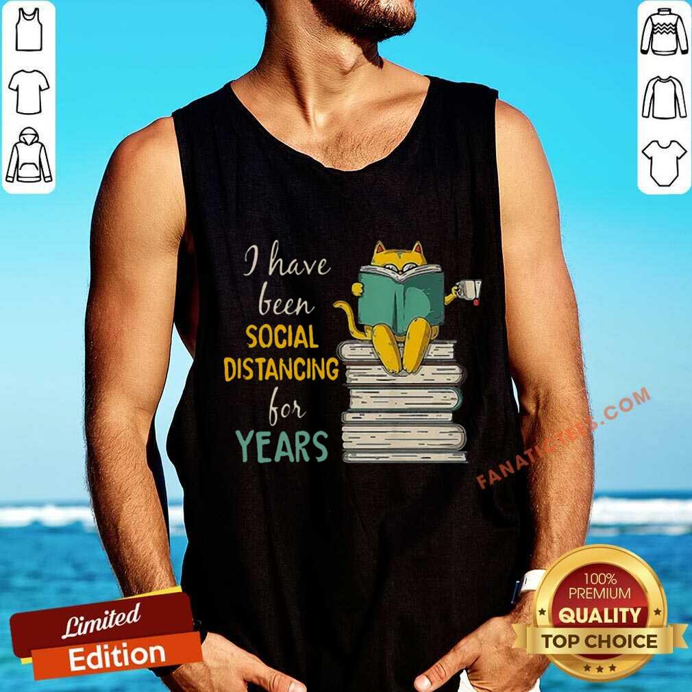 Top Cat Read Books I Have Been Social Distancing COVID-19 Shirt