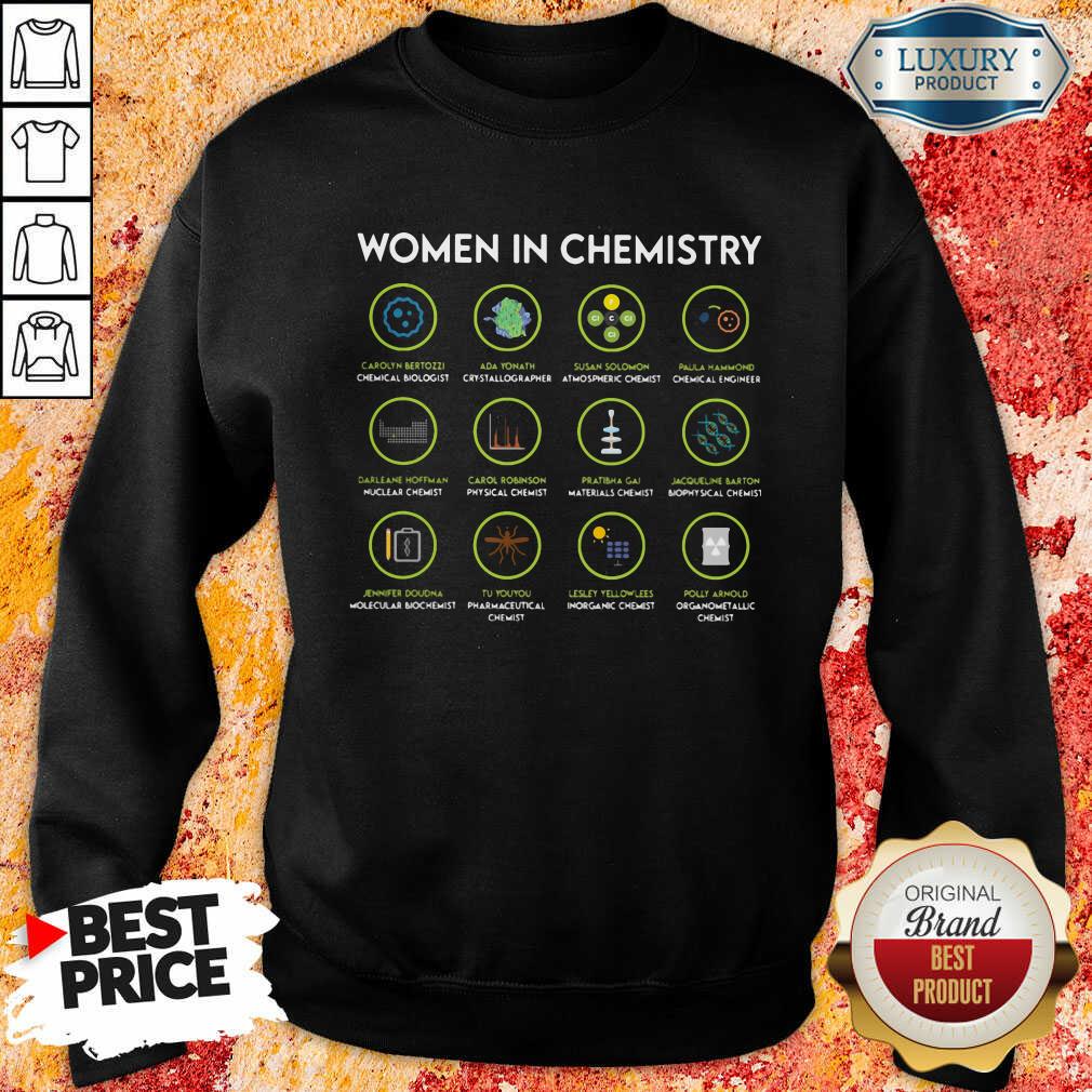 Top Chemist Women In Chemistry Shirt