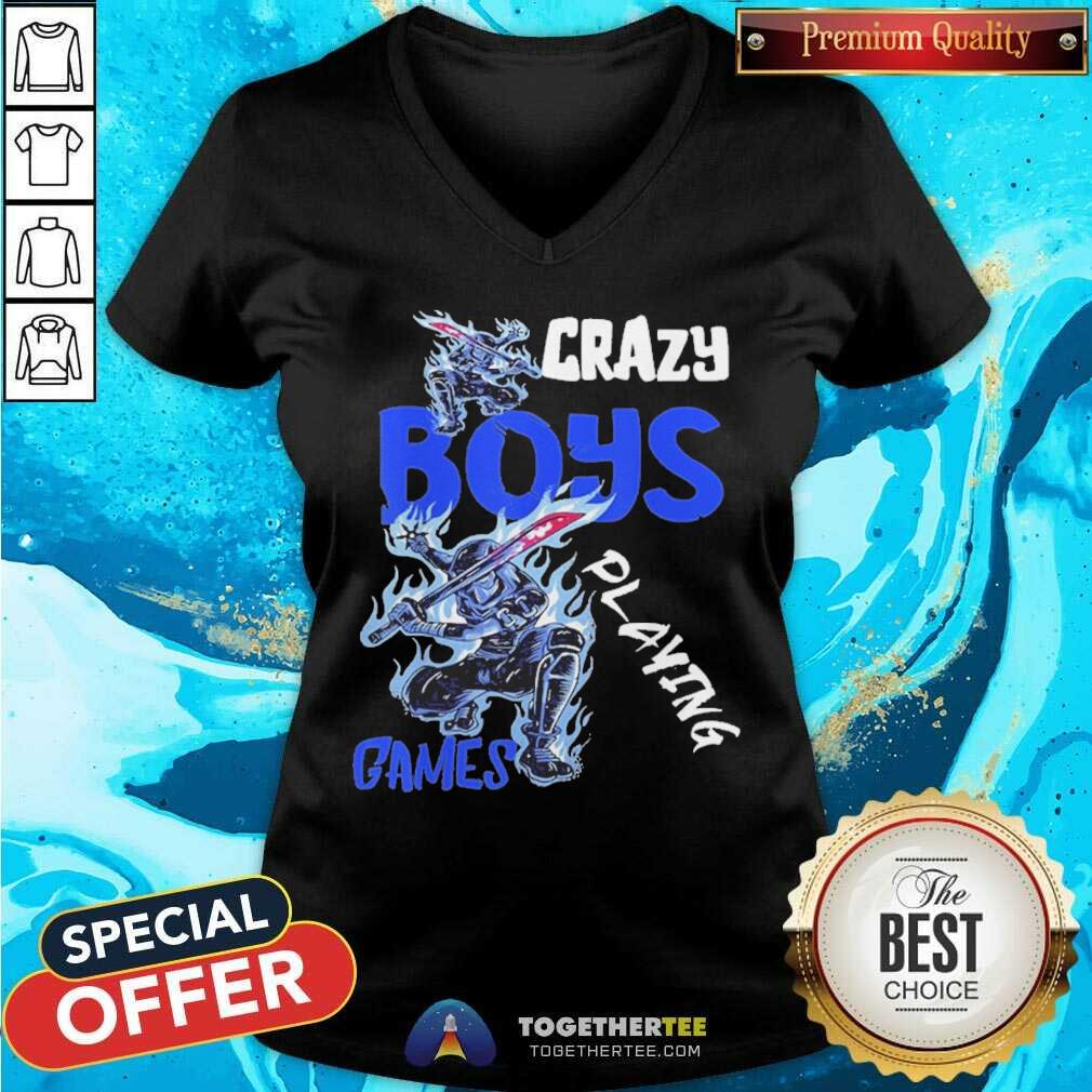 Top Crazy Boys Playing Games Console Player Pc Computer Gaming Us 2021 Shirt