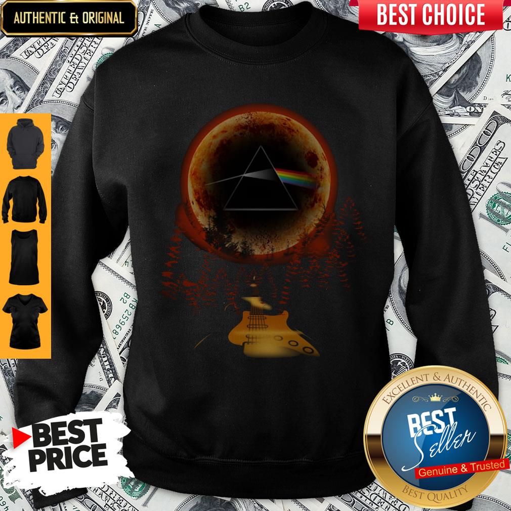 Top Dark Side Of Moon Pink Floyd Guitar Shirt