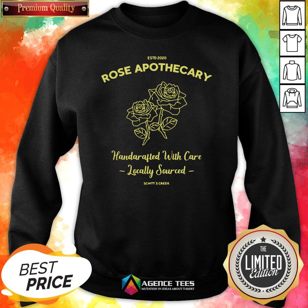 Top Estd 2020 Rose Apothecary Handcrafted With Care Locally Sourced Shirt