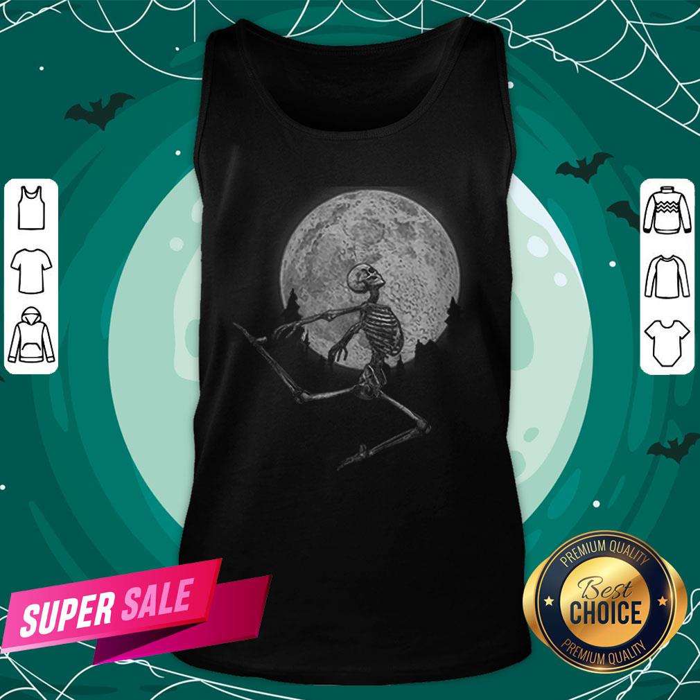 Top Halloween Dancing Ballet Skeleton Dancing Shirt