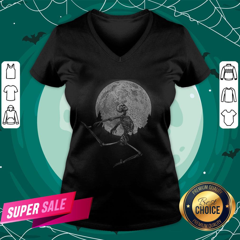 Top Halloween Dancing Ballet Skeleton Dancing Shirt