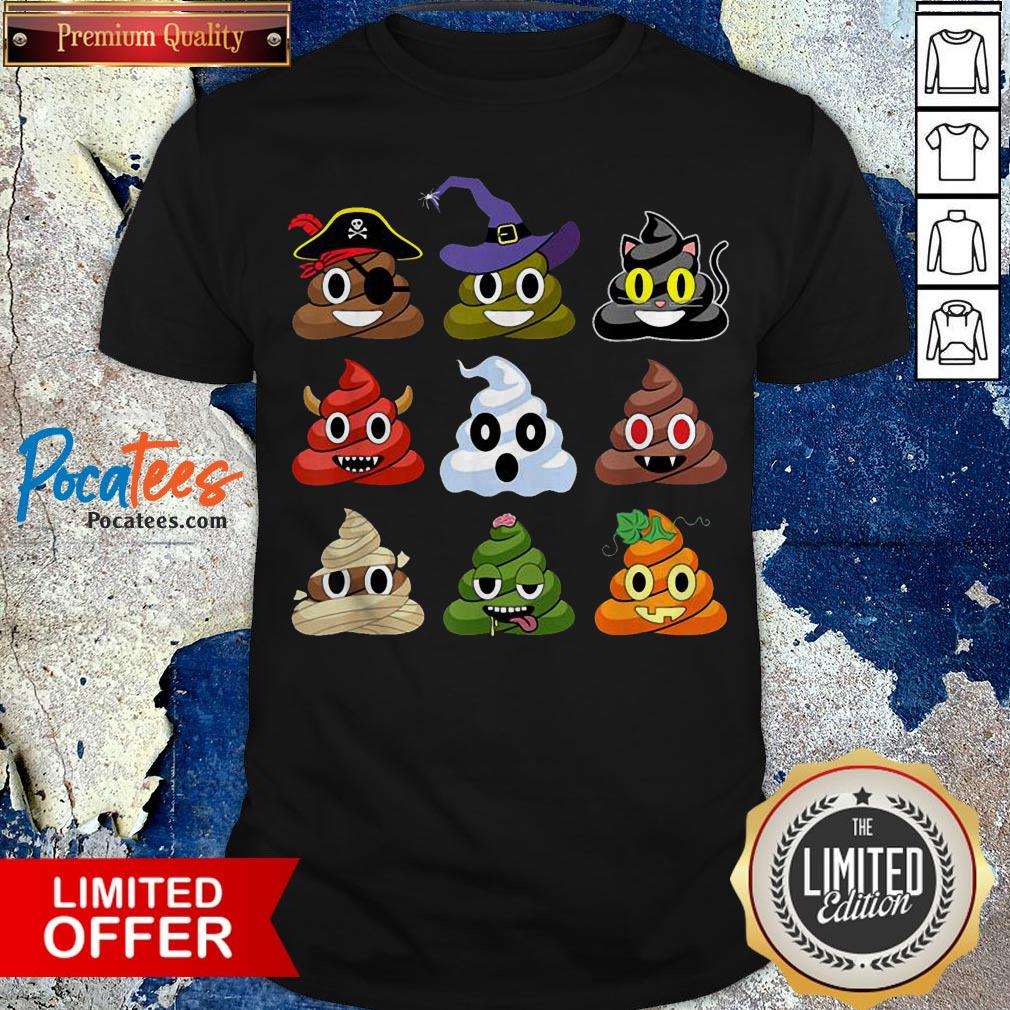 Top Halloween Poop Emojis Shirt