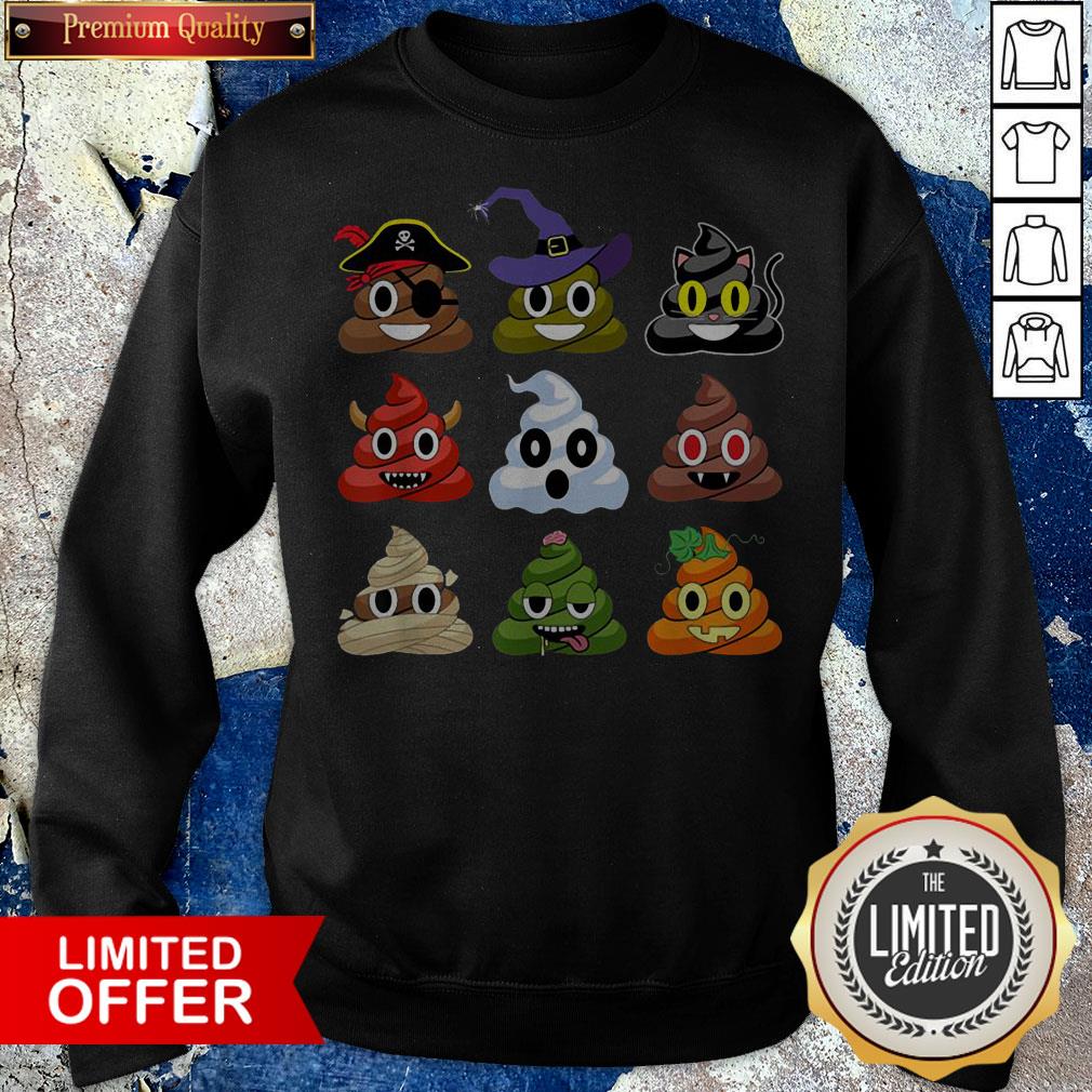 Top Halloween Poop Emojis Shirt