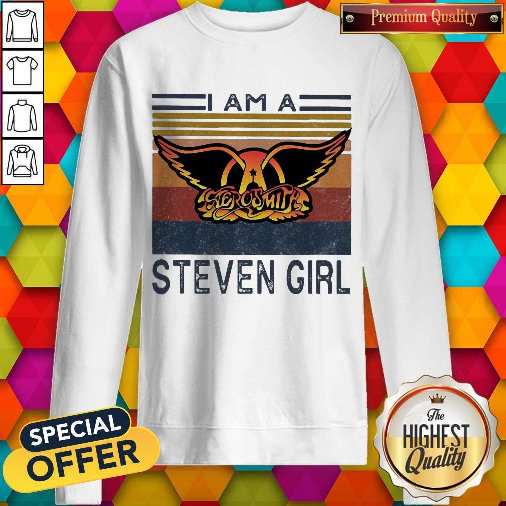 Top I Am A Aerosmith Steven Girl Vintage Shirt