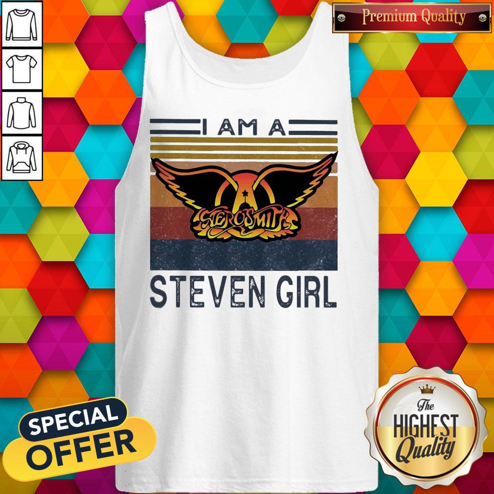 Top I Am A Aerosmith Steven Girl Vintage Shirt