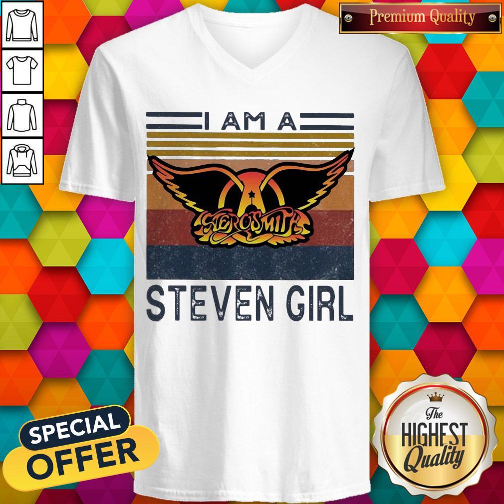 Top I Am A Aerosmith Steven Girl Vintage Shirt