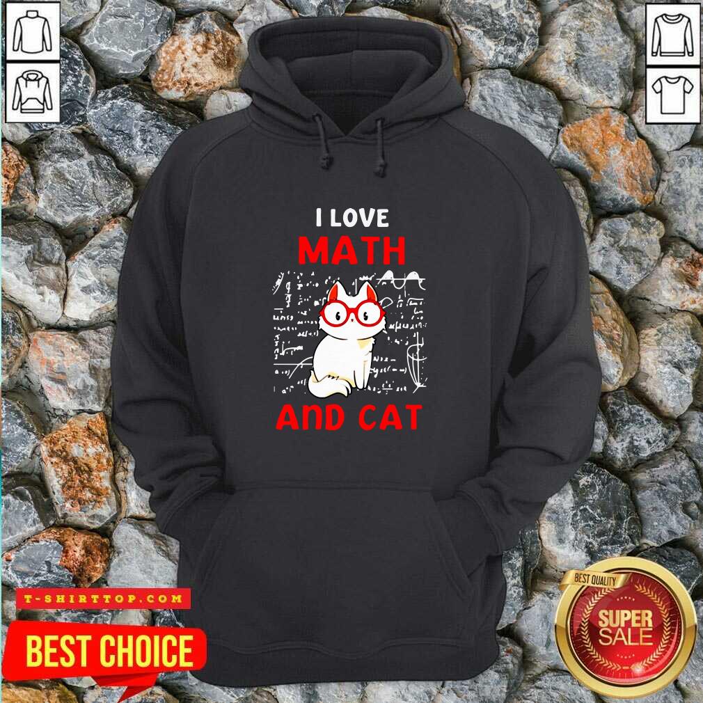 Top I Love Math And Cat Shirt