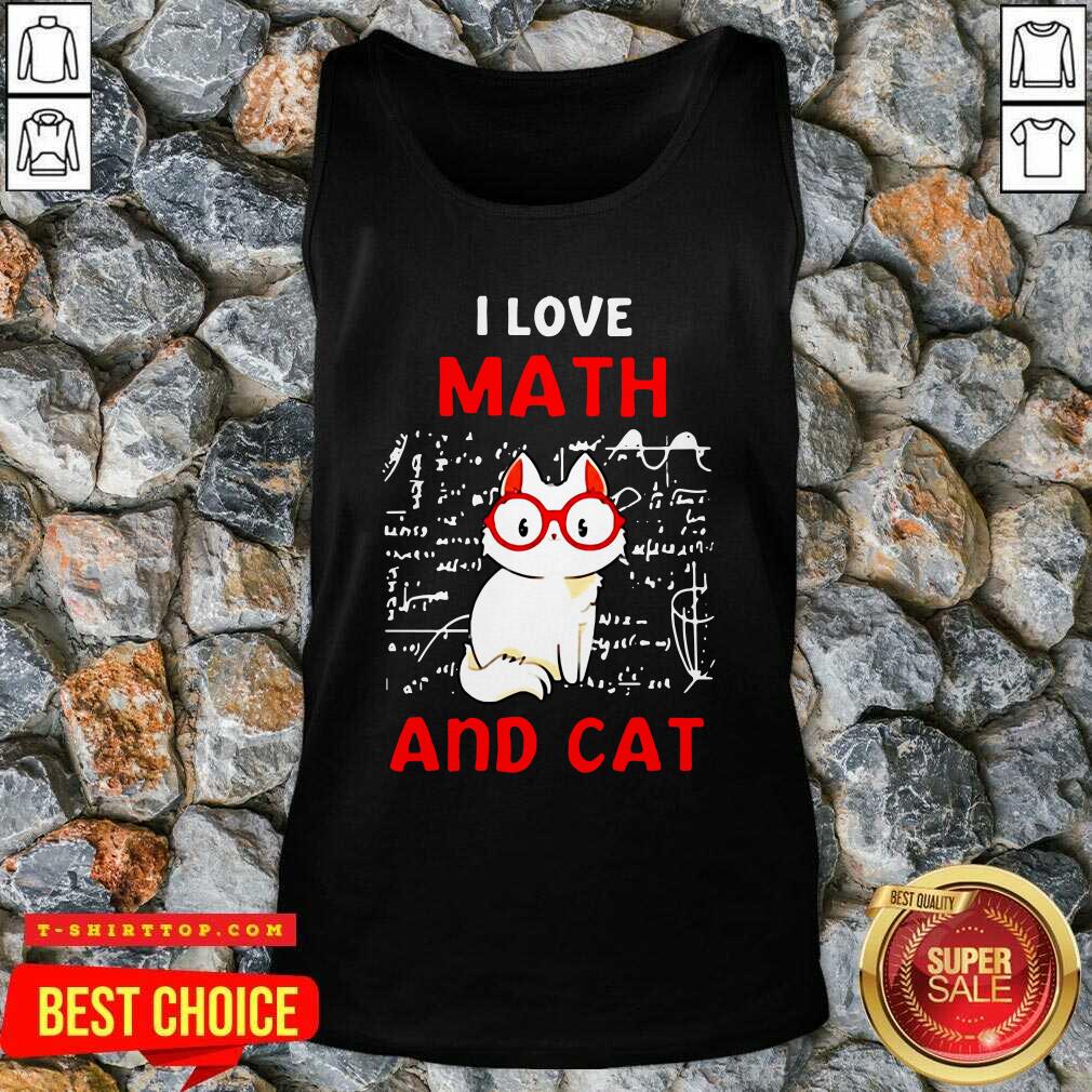 Top I Love Math And Cat Shirt
