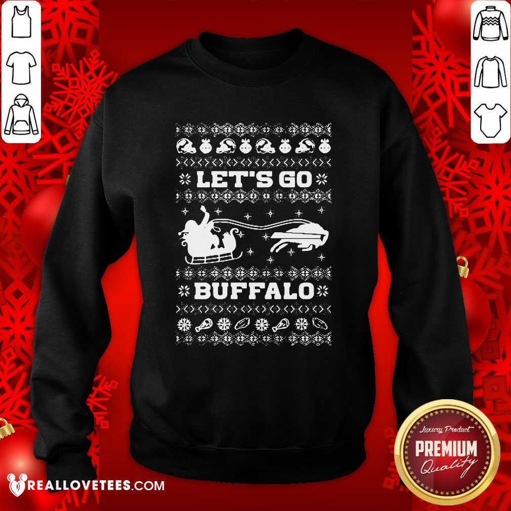 Top Let Go Buffalo Bills Ugly Christmas Shirt