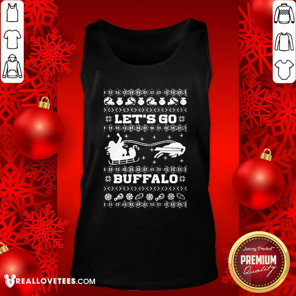 Top Let Go Buffalo Bills Ugly Christmas Shirt