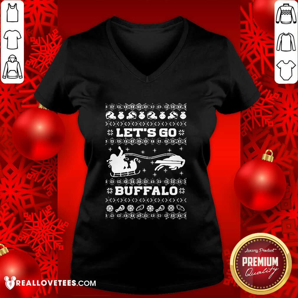 Top Let Go Buffalo Bills Ugly Christmas Shirt