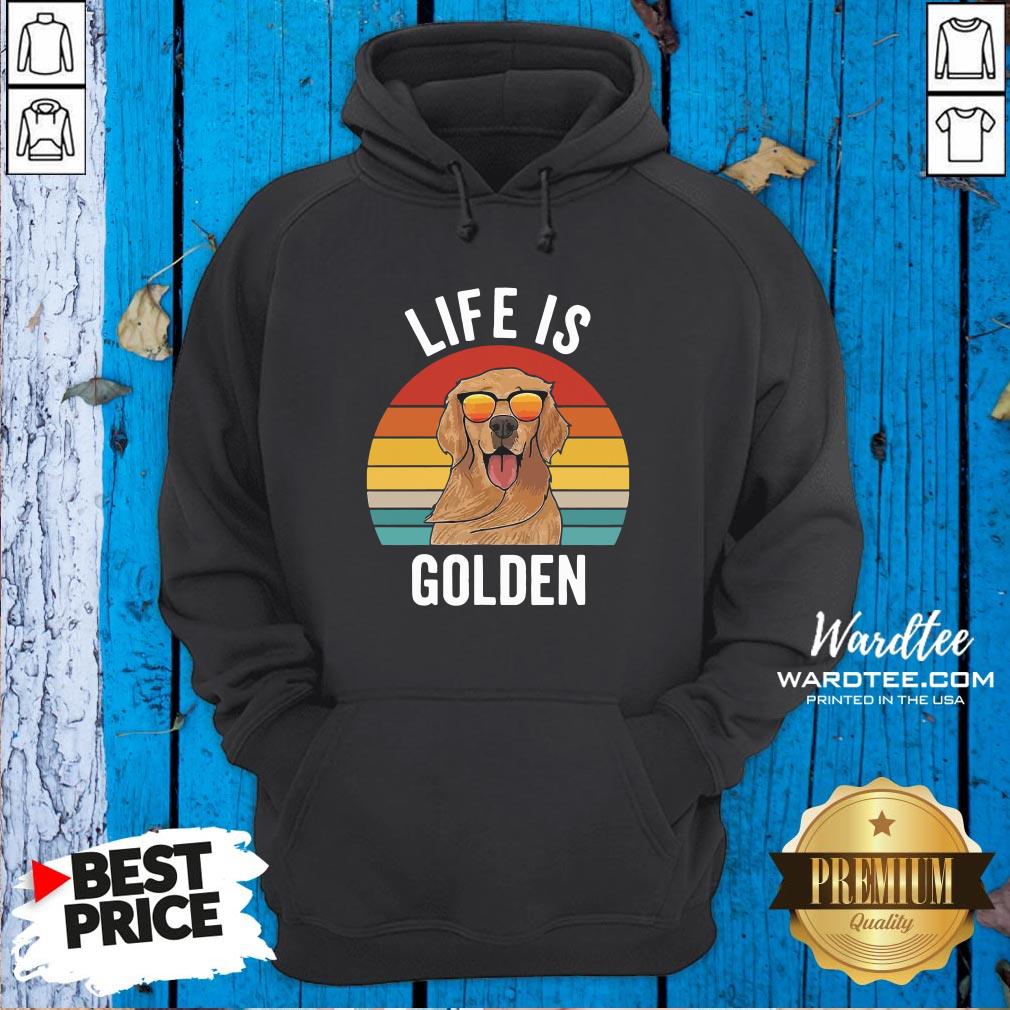 Top Life Is Golden Retriever Vintage Shirt