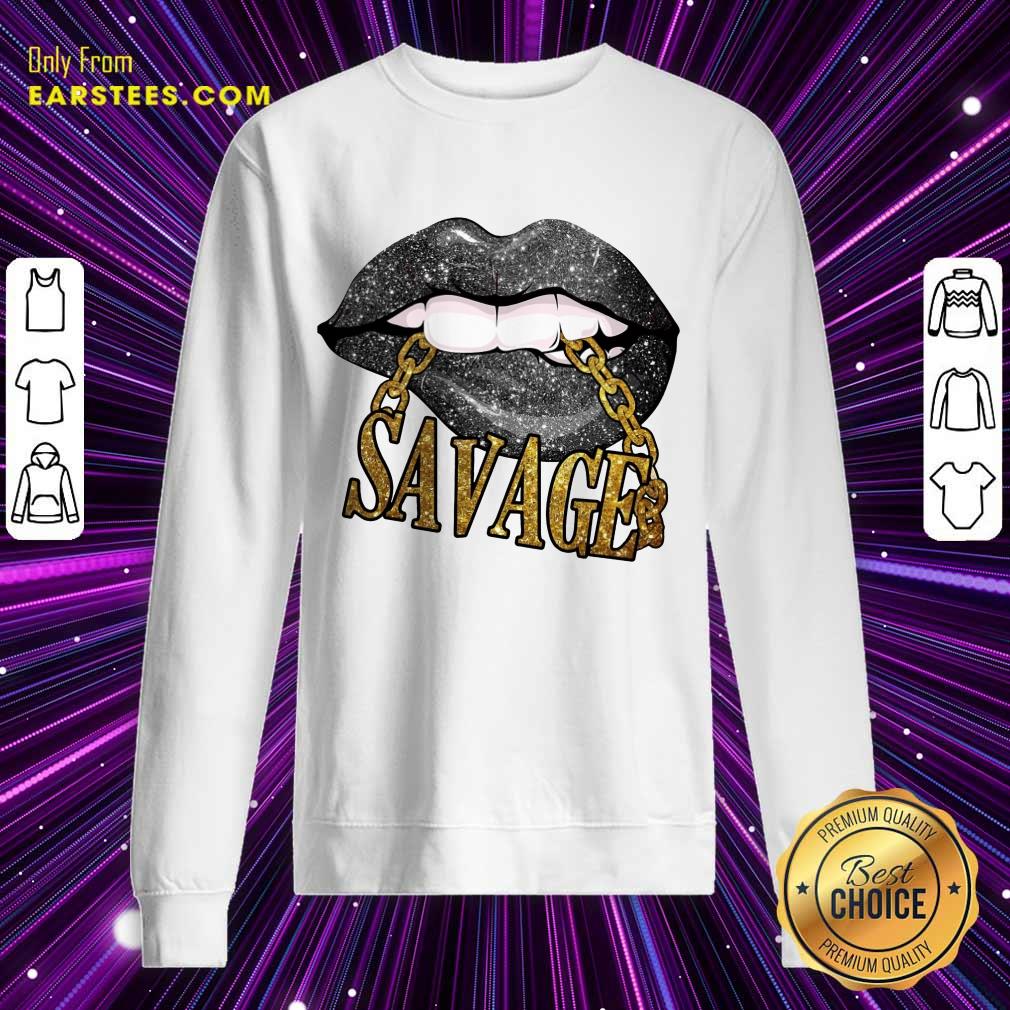 Top Lip Savage Black Woman Shirt