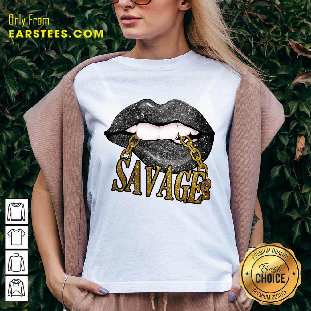 Top Lip Savage Black Woman Shirt